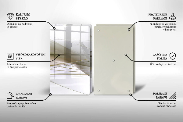 Protector pared cocina Diseño de líneas abstractas.