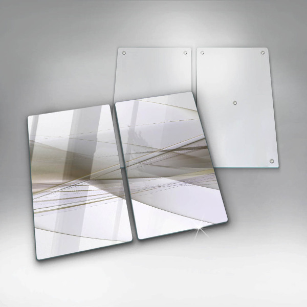 Protector pared cocina Diseño de líneas abstractas.