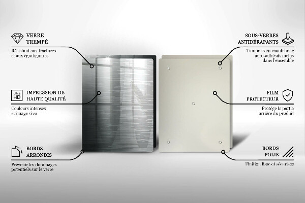 Protector pared cocina Textura metálica