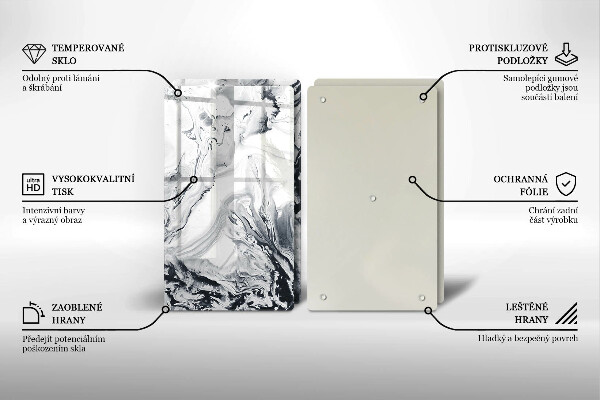 Protector pared cocina Abstracción de tinta