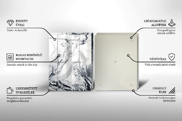 Protector pared cocina Abstracción de tinta