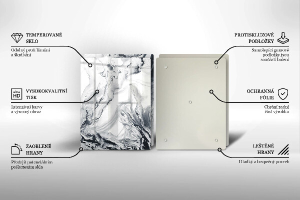 Protector pared cocina Abstracción de tinta