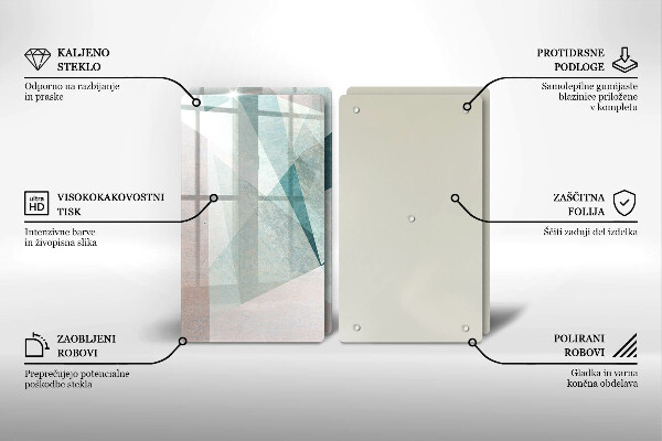 Protector pared cocina Abstracción aguda