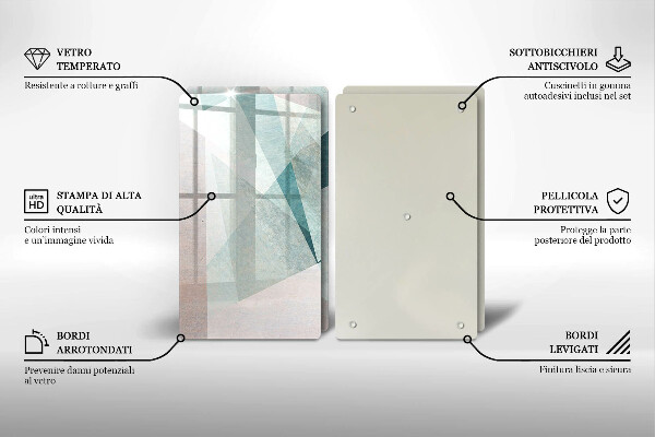 Protector pared cocina Abstracción aguda