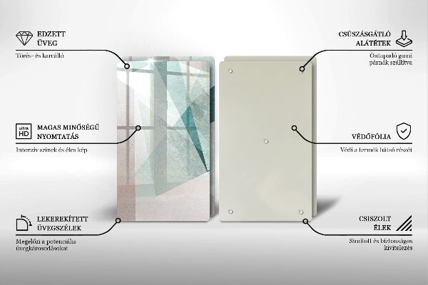 Protector pared cocina Abstracción aguda