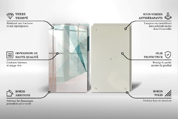 Protector pared cocina Abstracción aguda