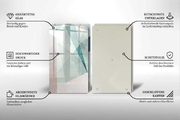 Protector pared cocina Abstracción aguda