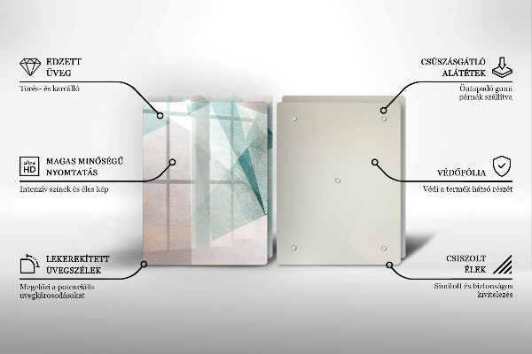 Protector pared cocina Abstracción aguda