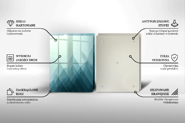 Protector pared cocina Montañas abstractas