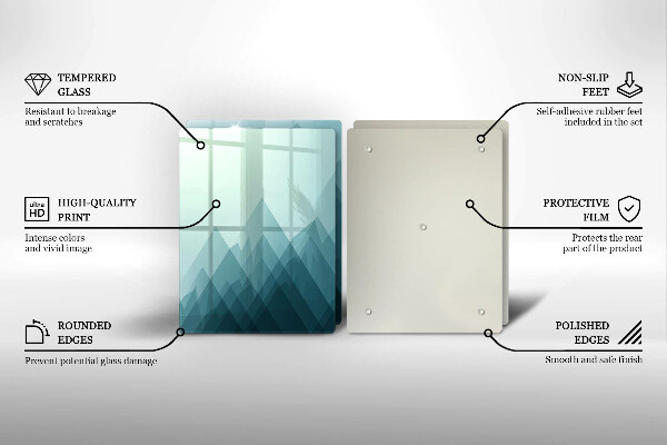 Protector pared cocina Montañas abstractas