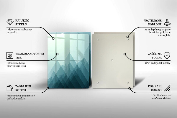 Protector pared cocina Montañas abstractas