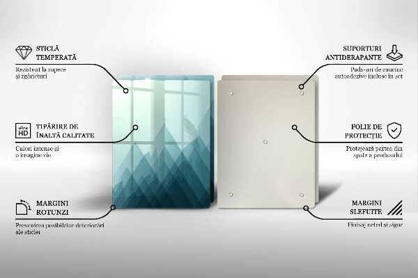 Protector pared cocina Montañas abstractas