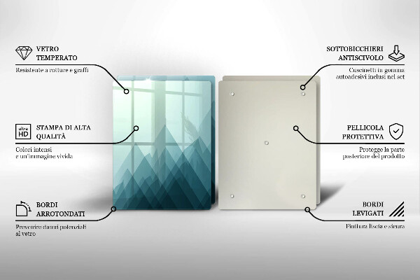 Protector pared cocina Montañas abstractas