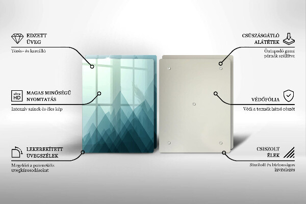 Protector pared cocina Montañas abstractas