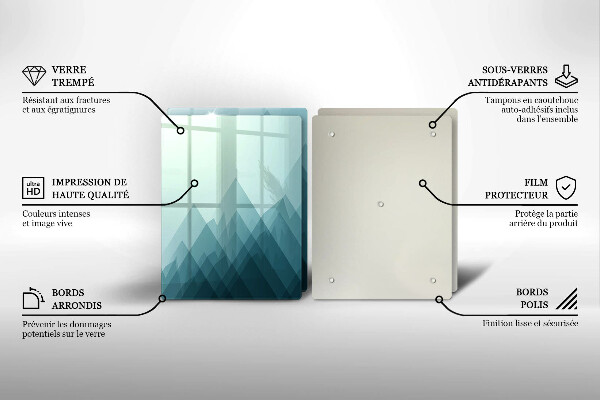 Protector pared cocina Montañas abstractas