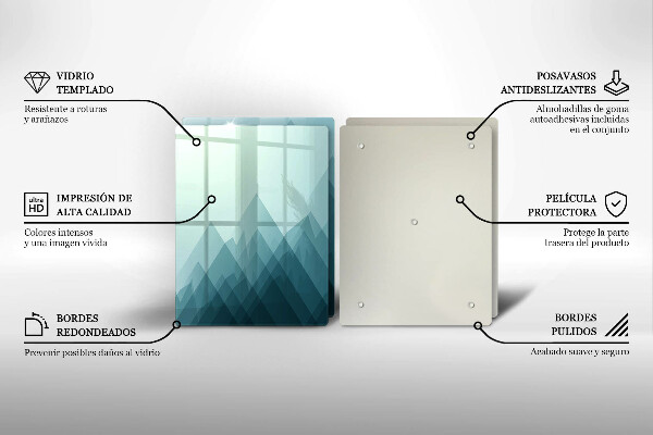 Protector pared cocina Montañas abstractas