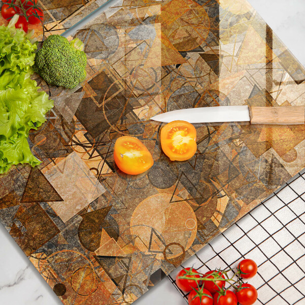 Protector pared cocina Patrones sin fisuras de figuras geométricas