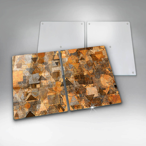 Protector pared cocina Patrones sin fisuras de figuras geométricas