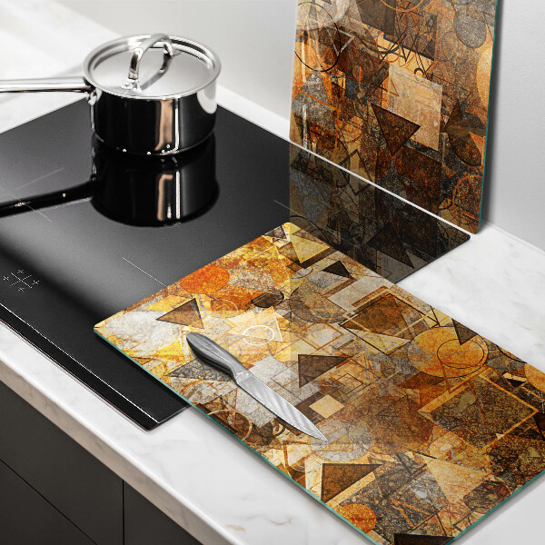 Protector pared cocina Patrones sin fisuras de figuras geométricas