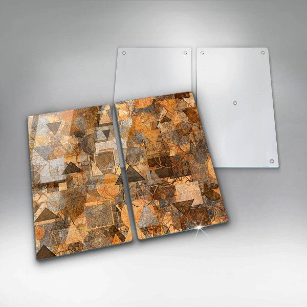 Protector pared cocina Patrones sin fisuras de figuras geométricas