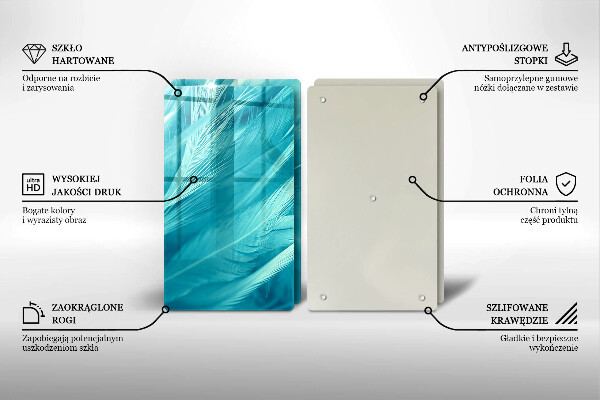 Protector pared cocina Plumas delicadas