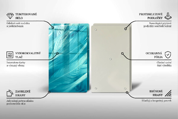 Protector pared cocina Plumas delicadas