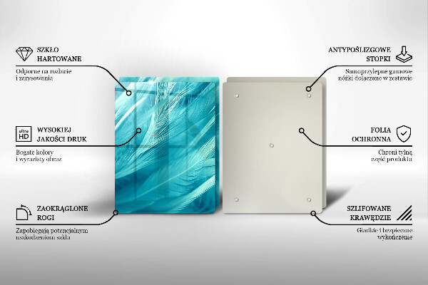 Protector pared cocina Plumas delicadas