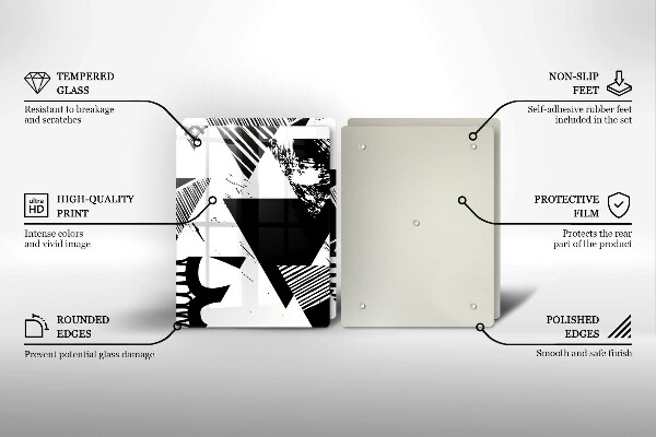 Protector pared cocina Triángulos geométricos