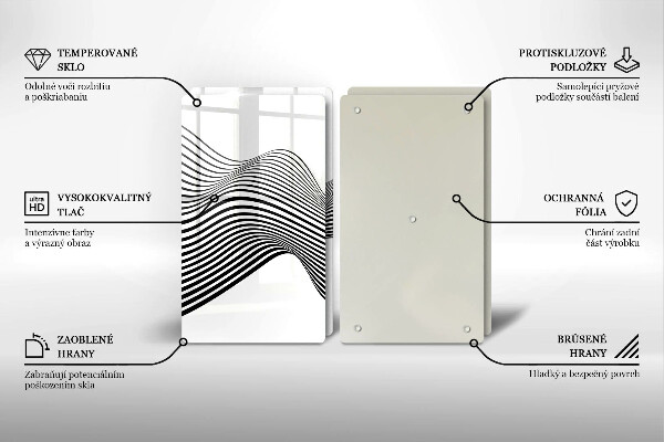 Protector pared cocina Abstracción lineal