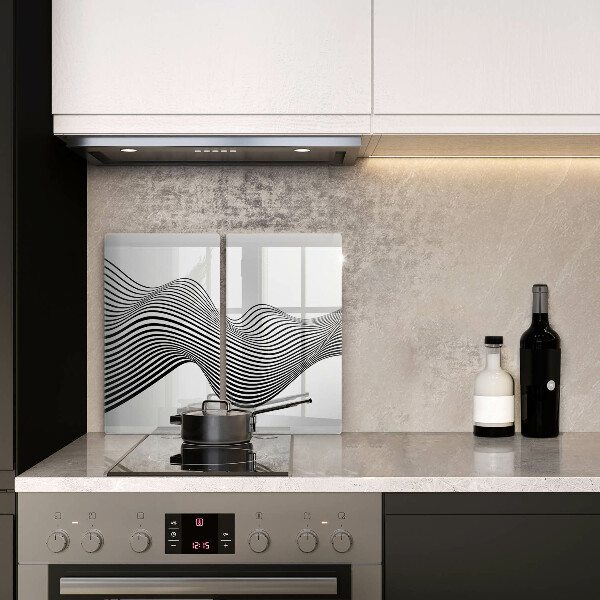 Protector pared cocina Abstracción lineal