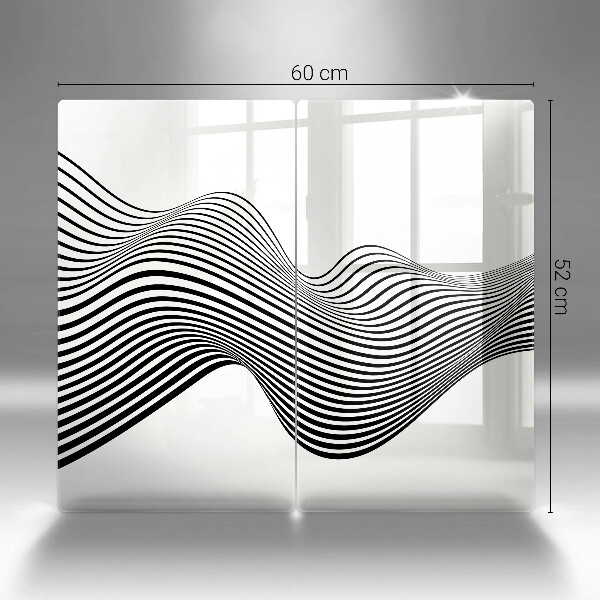 Protector pared cocina Abstracción lineal