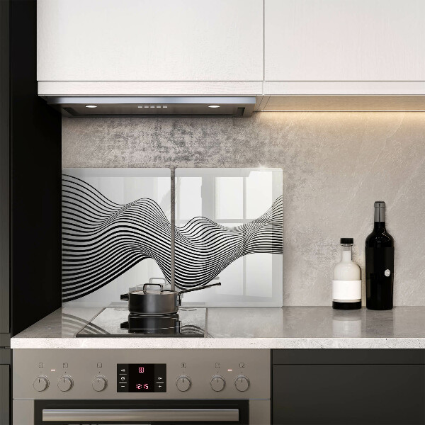 Protector pared cocina Abstracción lineal