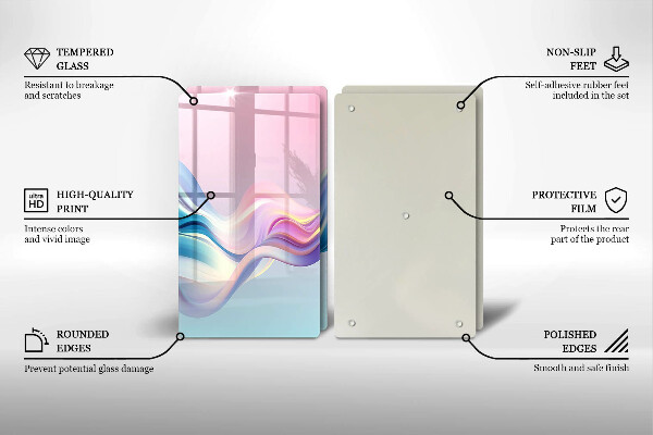 Protector pared cocina Abstracción pastel