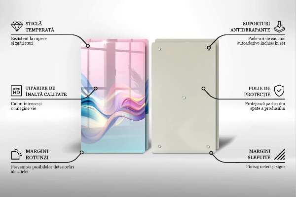 Protector pared cocina Abstracción pastel