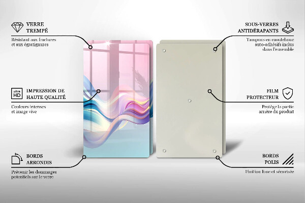 Protector pared cocina Abstracción pastel