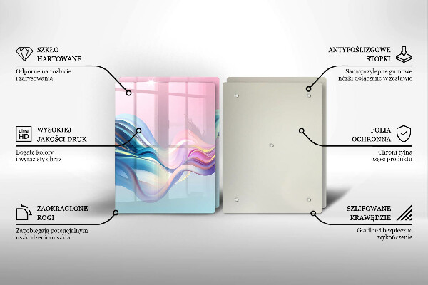 Protector pared cocina Abstracción pastel