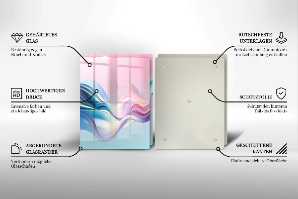 Protector pared cocina Abstracción pastel