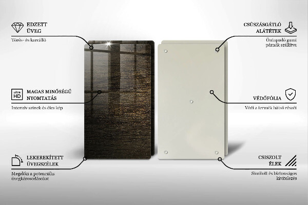 Protector pared cocina Textura de corteza de madera