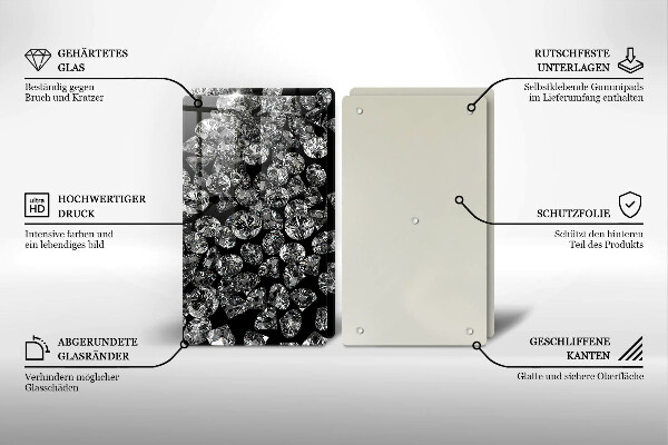 Protector pared cocina Diamantes diamantes