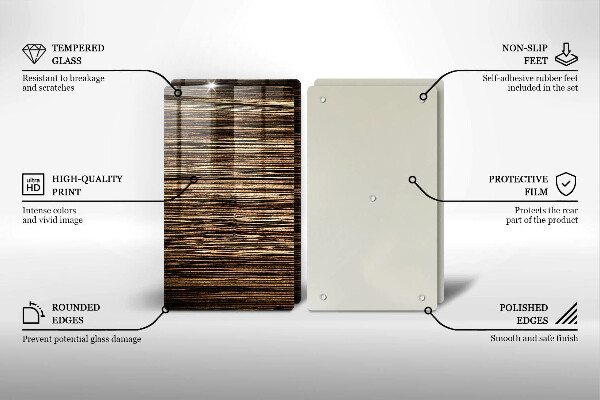 Protector pared cocina Textura de madera