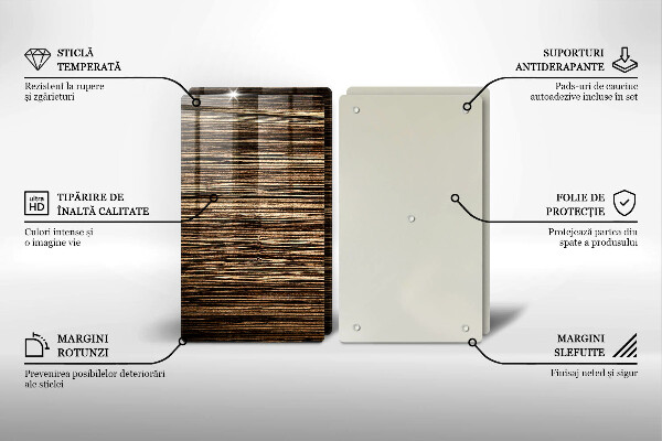 Protector pared cocina Textura de madera