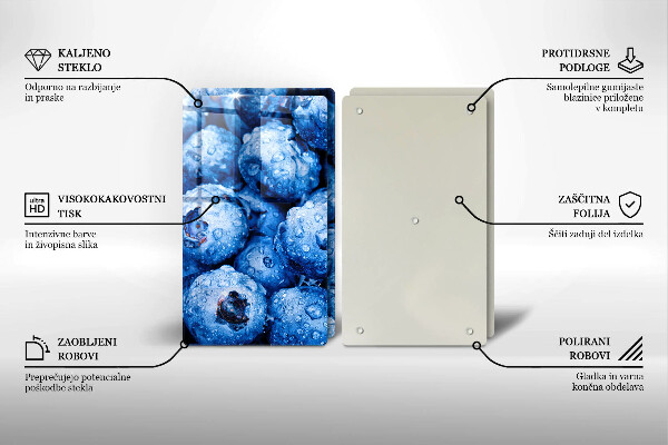 Protector pared cocina Arándanos jugosos