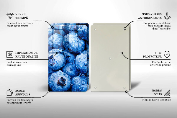 Protector pared cocina Arándanos jugosos