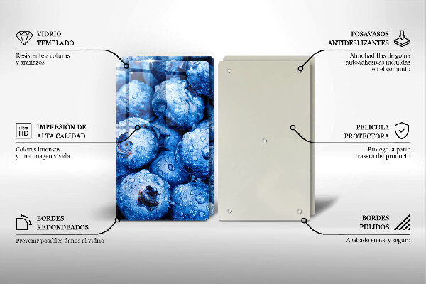 Protector pared cocina Arándanos jugosos