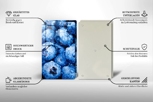 Protector pared cocina Arándanos jugosos