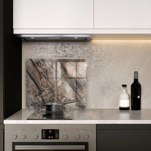 Protector pared cocina Estructura de madera