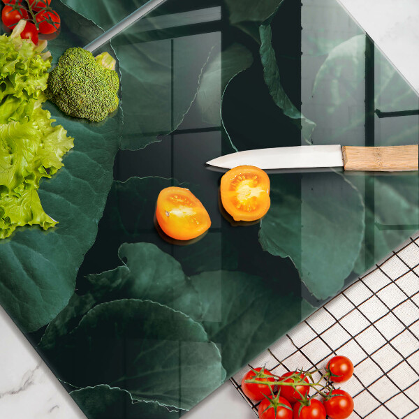 Protector pared cocina Hojas oscuras salvajes