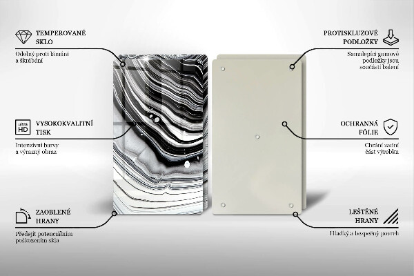 Protector pared cocina Abstracción de tinta