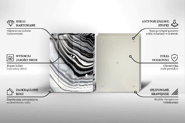 Protector pared cocina Abstracción de tinta