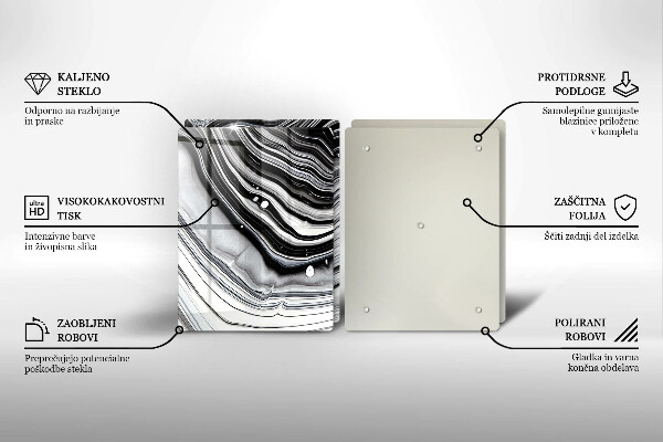 Protector pared cocina Abstracción de tinta